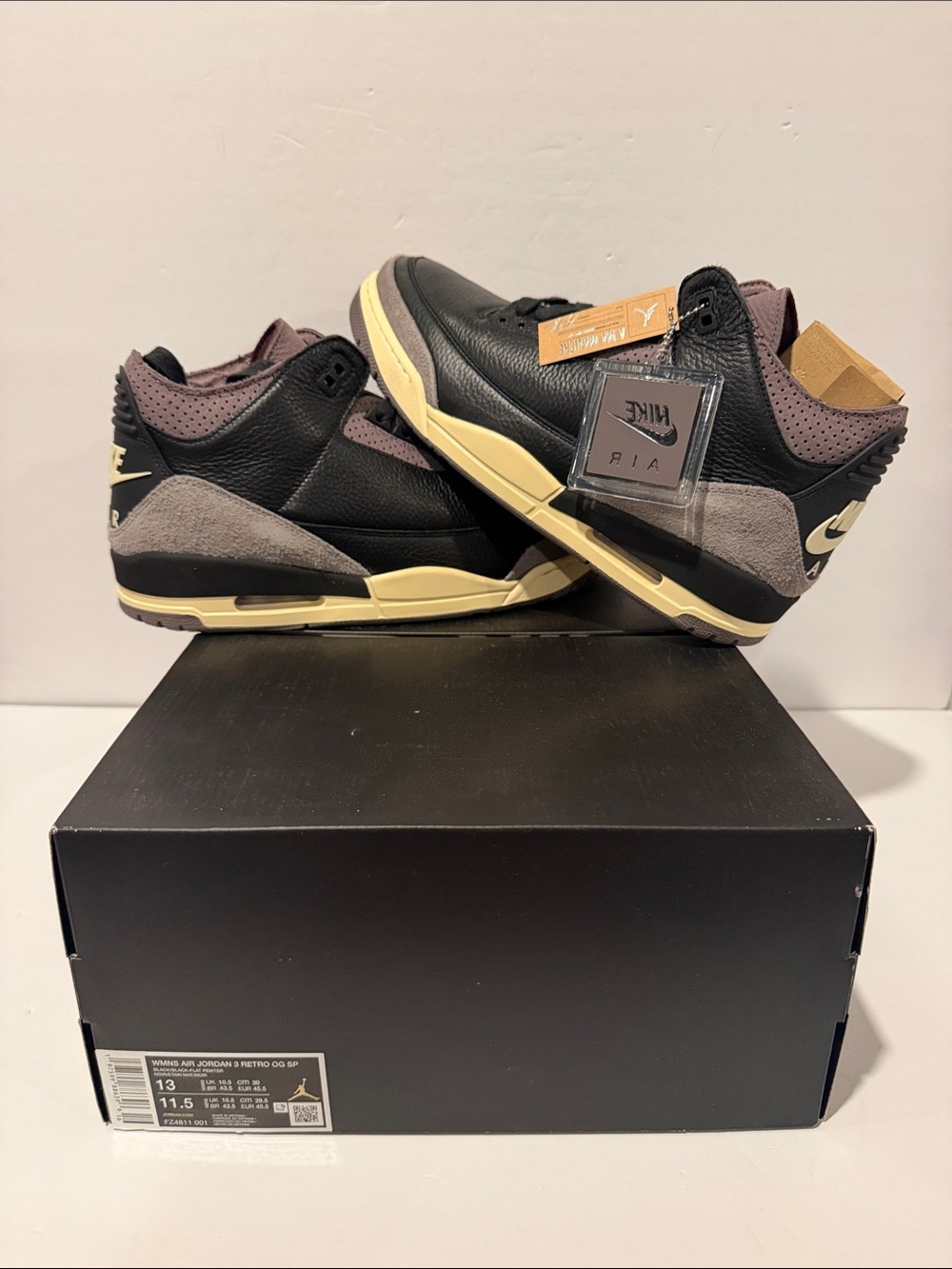 Air Jordan Retro 3 x A Ma Maniére 'While You Were Sleeping' Sz: 13W (FZ4811-001)